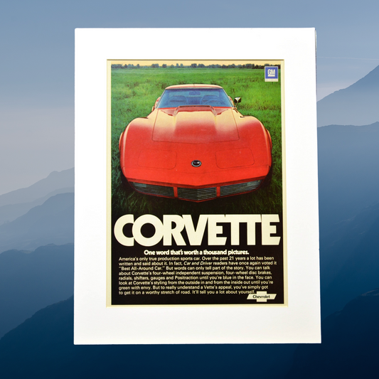 1974 Chevrolet Corvette Vintage Print 