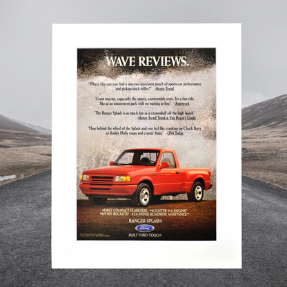 1993 Ford Ranger Splash Print Ad 