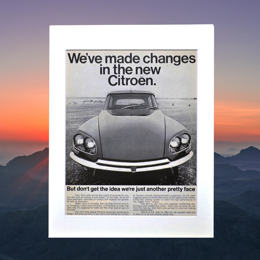 1969 Citroën DS-21 Vintage Ad – Classic European Car Wall Art