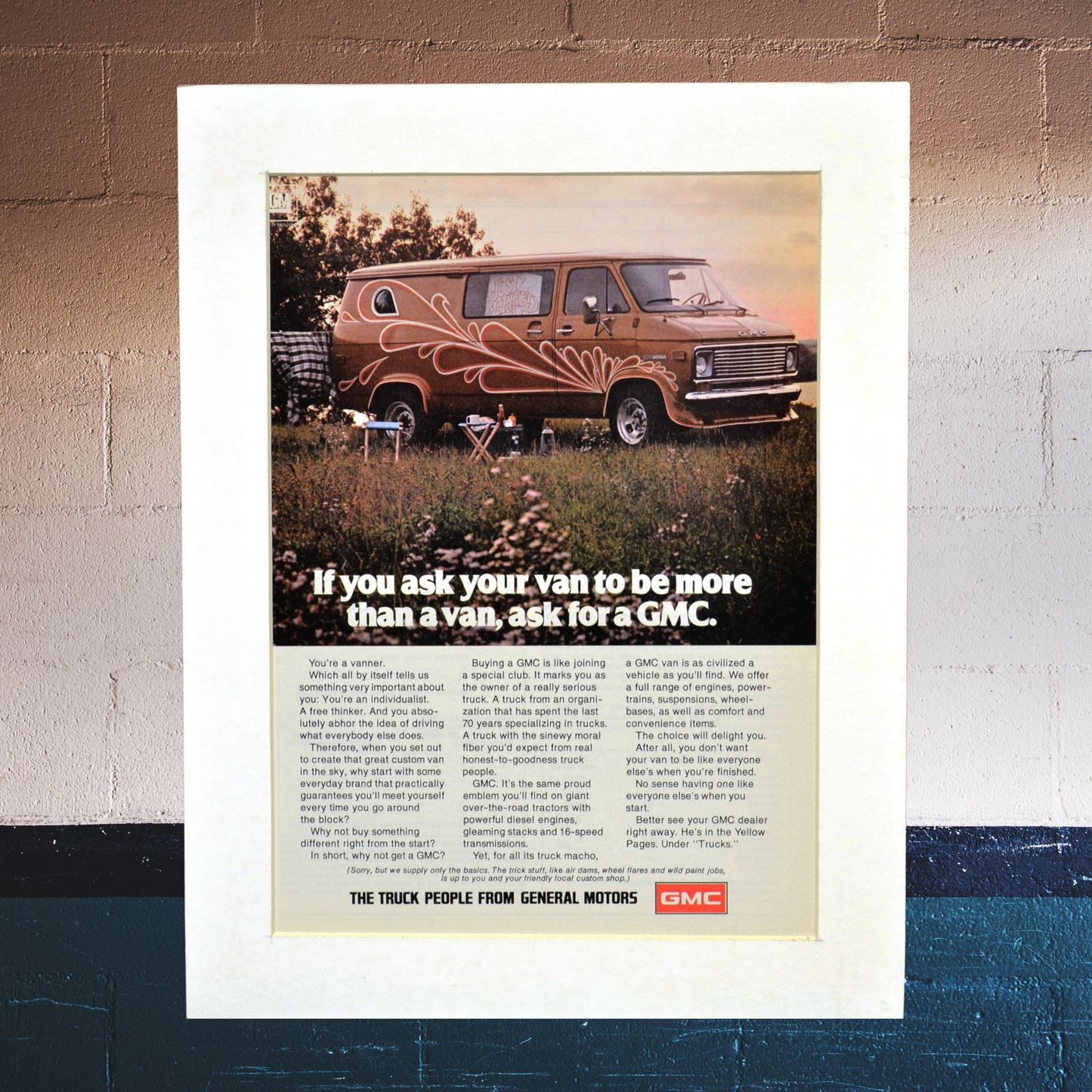 Celebrate the Free-Spirited 70s: 1976 GMC Van Print Ad