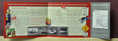 Interior spread showing Route 66 history and production story