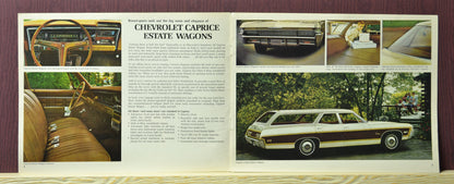 1968 Chevrolet Caprice Estate Wagons Dealer Sales Brochure - Impala, Caprice, Chevelle, vintage ad