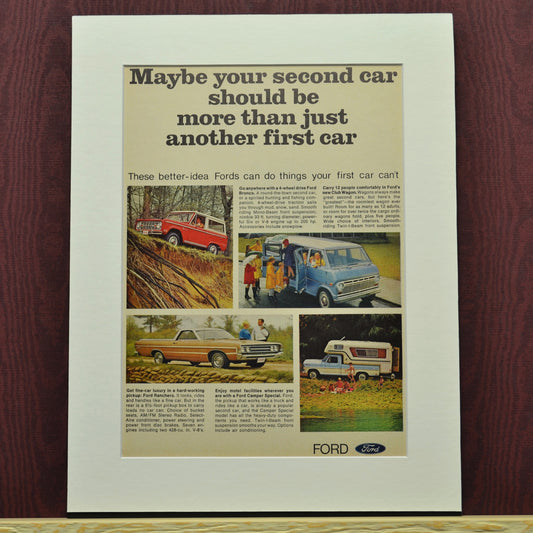 1968 Ford Truck Ad - Vintage American Classic for Mancave or Garage Decor