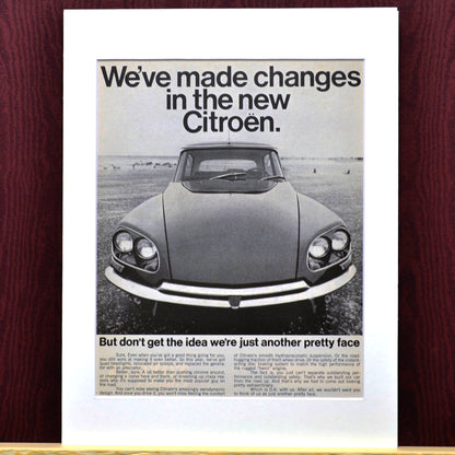 Vintage 1969 Citroën DS-21 Print Ad