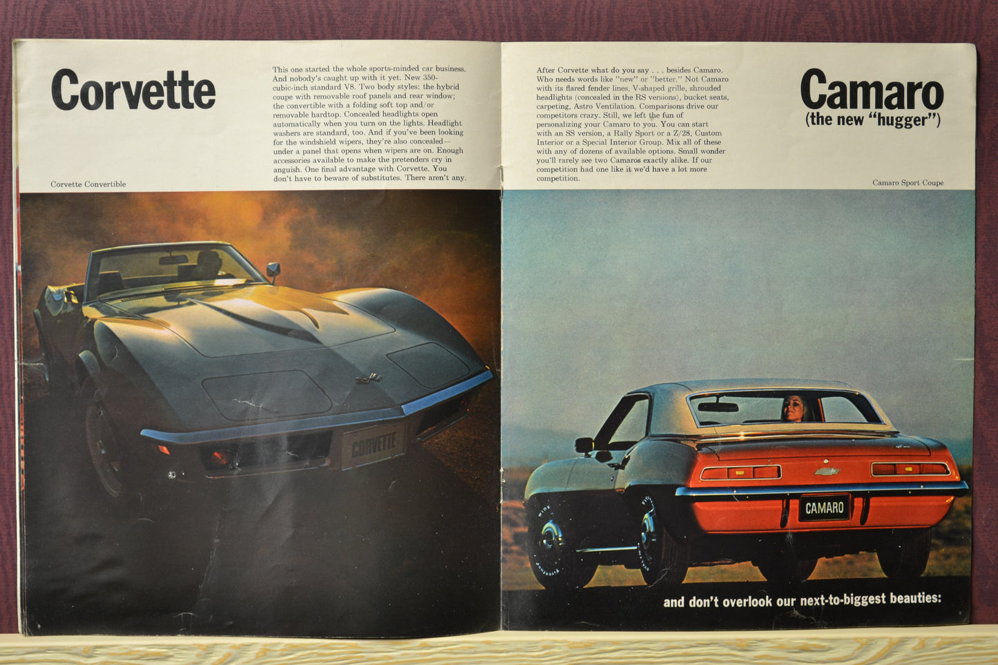 1969 Chevrolet Cars Viewpoint Dealer Brochure - Highlights for All Models, corvette, camaro