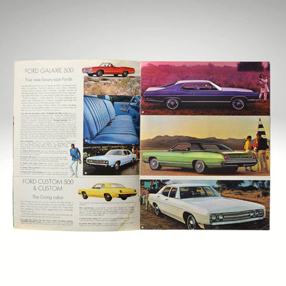 1969 Ford Buyer’s Digest Brochure interior pages showing Galaxie 500