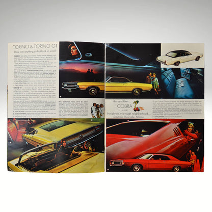 1969 Ford Buyer’s Digest Brochure interior pages showing Torino GT
