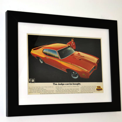 1969 Pontiac GTO Judge Vintage Print Ad side view