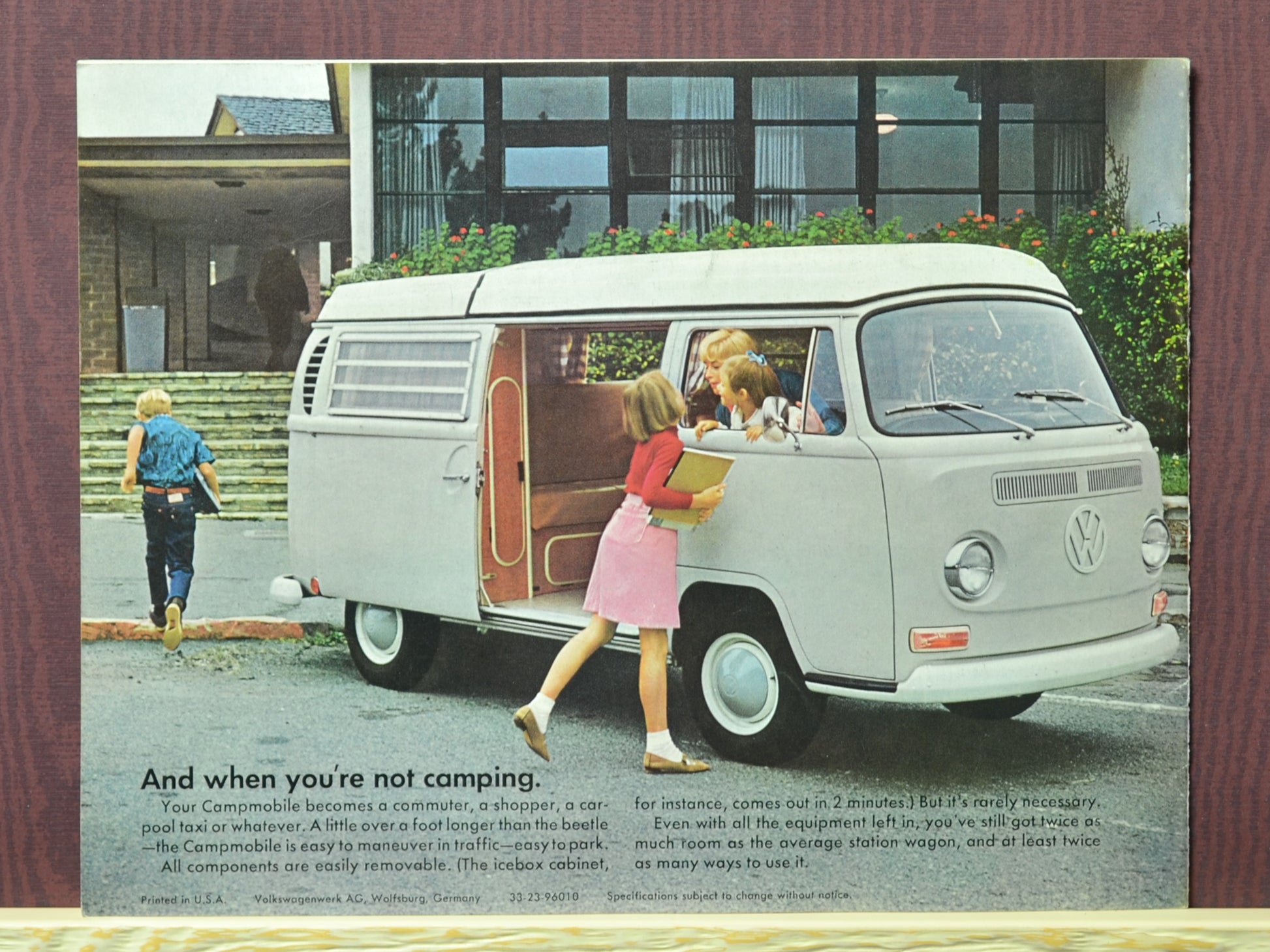 1969 Volkswagen camper van ad, back page