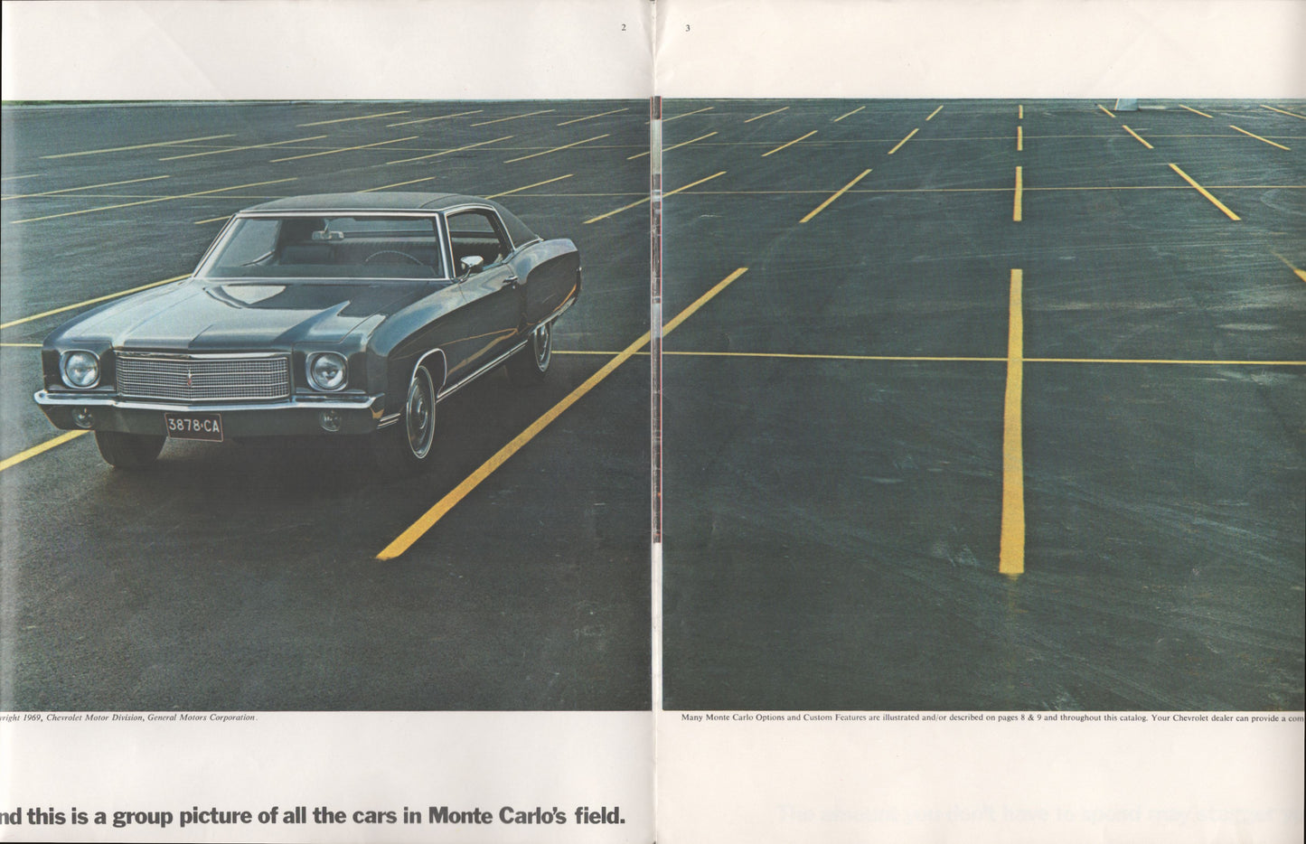 1970 Chevrolet Monte Carlo original dealer sales brochure cover GM literature 12 pages good condition