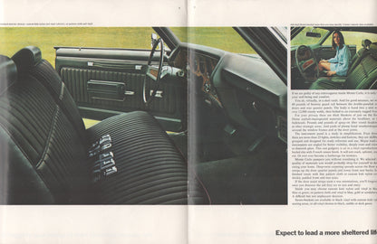 1970 Chevrolet Monte Carlo original dealer sales brochure cover GM literature interior images