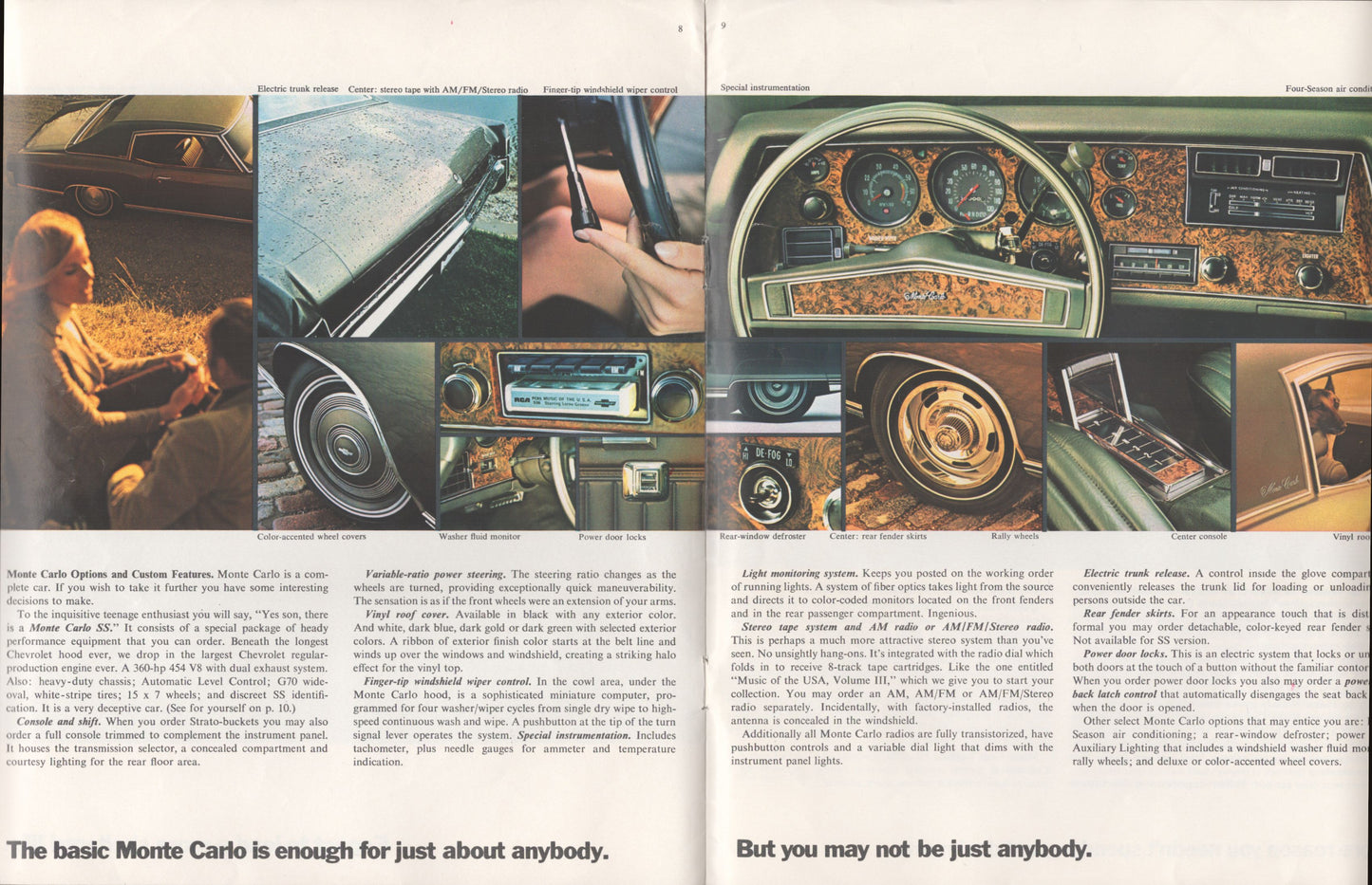 1970 Chevrolet Monte Carlo original dealer sales brochure cover GM literature options