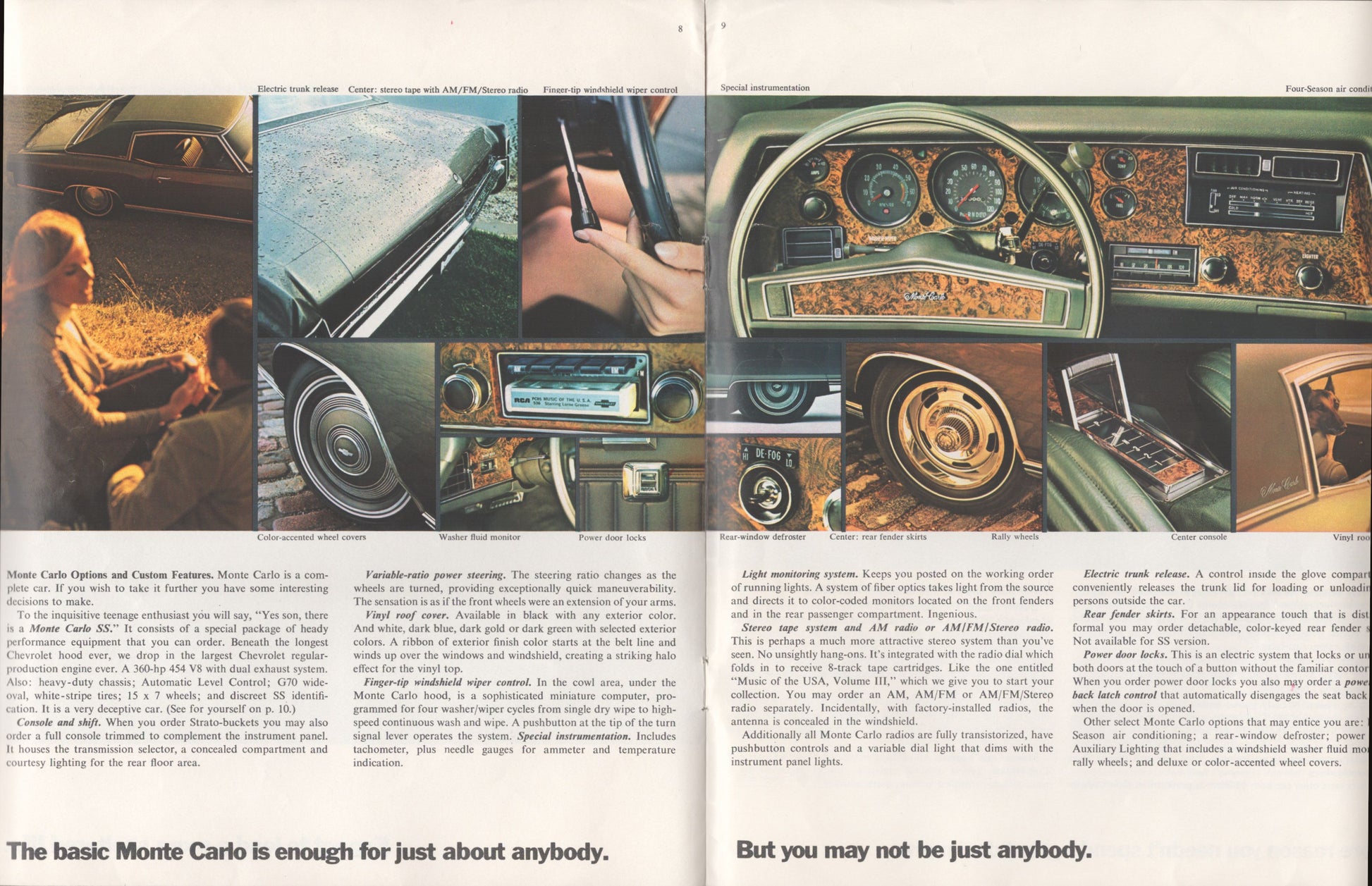 1970 Chevrolet Monte Carlo original dealer sales brochure cover GM literature options