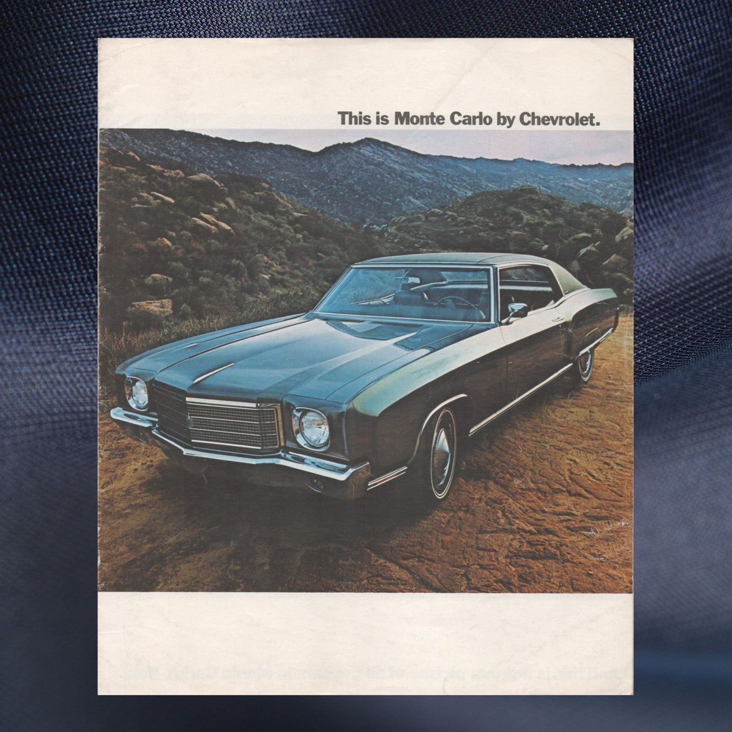 1970 Chevrolet Monte Carlo original dealer sales brochure cover 