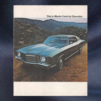 1970 Chevrolet Monte Carlo original dealer sales brochure cover 