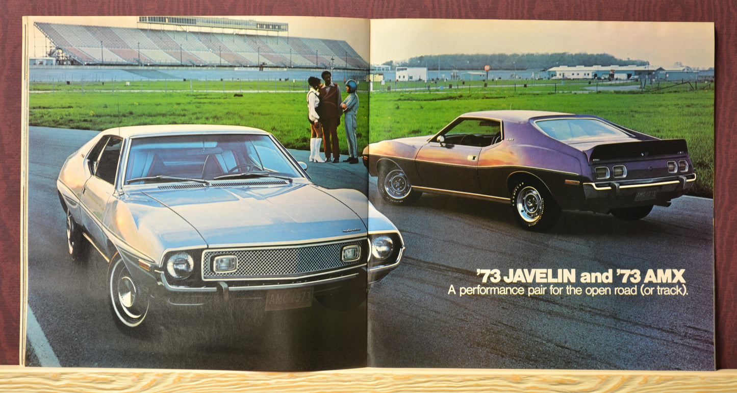 1973 AMC Dealer Brochure, javelin and amx