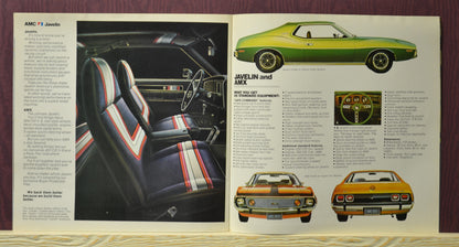 1973 AMC Dealer Brochure, amx equipment