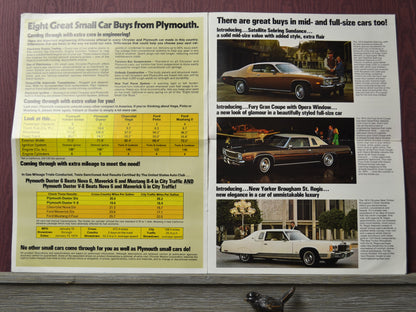 1974 plymouth eight great small car buys mailer