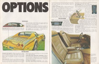 1974 Chevrolet Corvette dealer sales brochure original 8-page catalog options