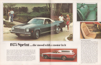 1975 GMC Sprint interior and exterior brochure pages