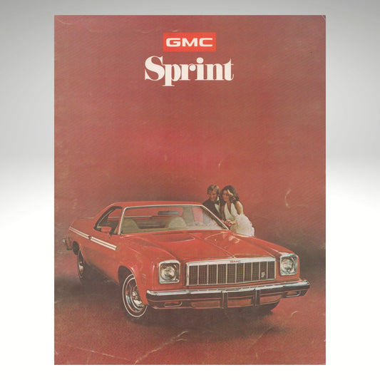 1975 GMC Sprint brochure cover red sprint pickup