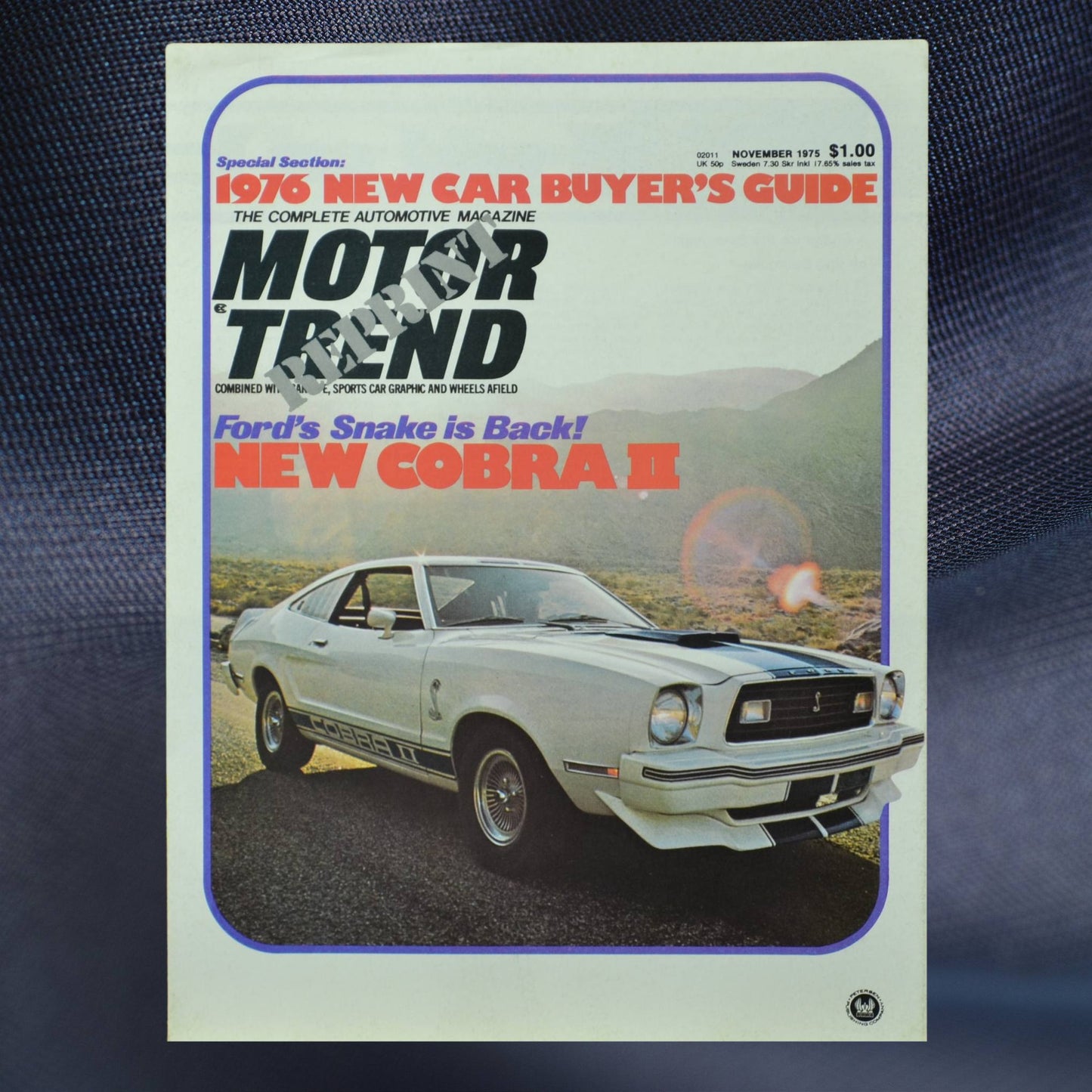 1976 Ford Mustang Cobra II Motor Trend reprint cover