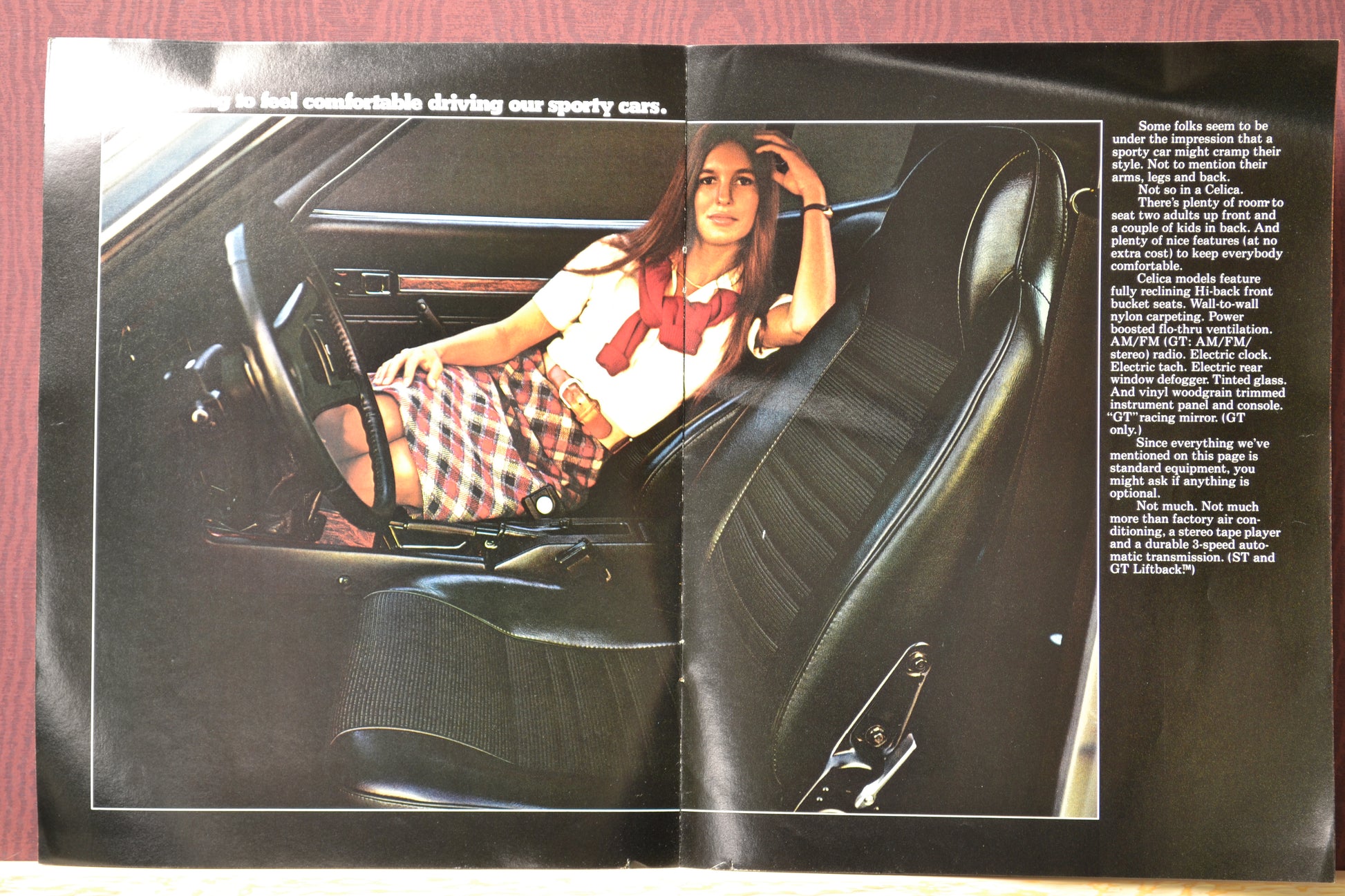 1976 Toyota Celica Dealer Ad Brochure – Vintage Automotive Literature 8-9