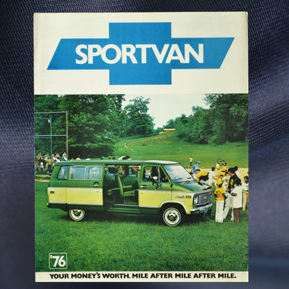 1976 Chevy Sportvan Dealer Brochure | Vintage Van Collector's Piece