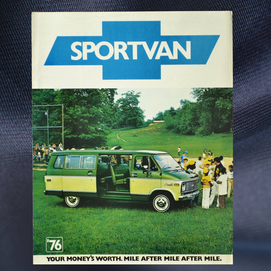 1976 Chevy Sportvan Dealer Brochure | Vintage Van Collector's Piece