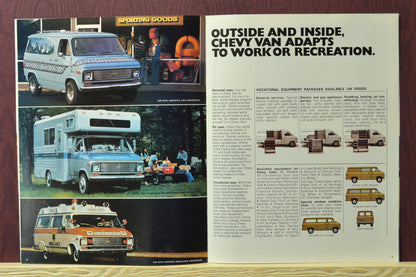 1976 Chevy Van Dealer Brochure: models