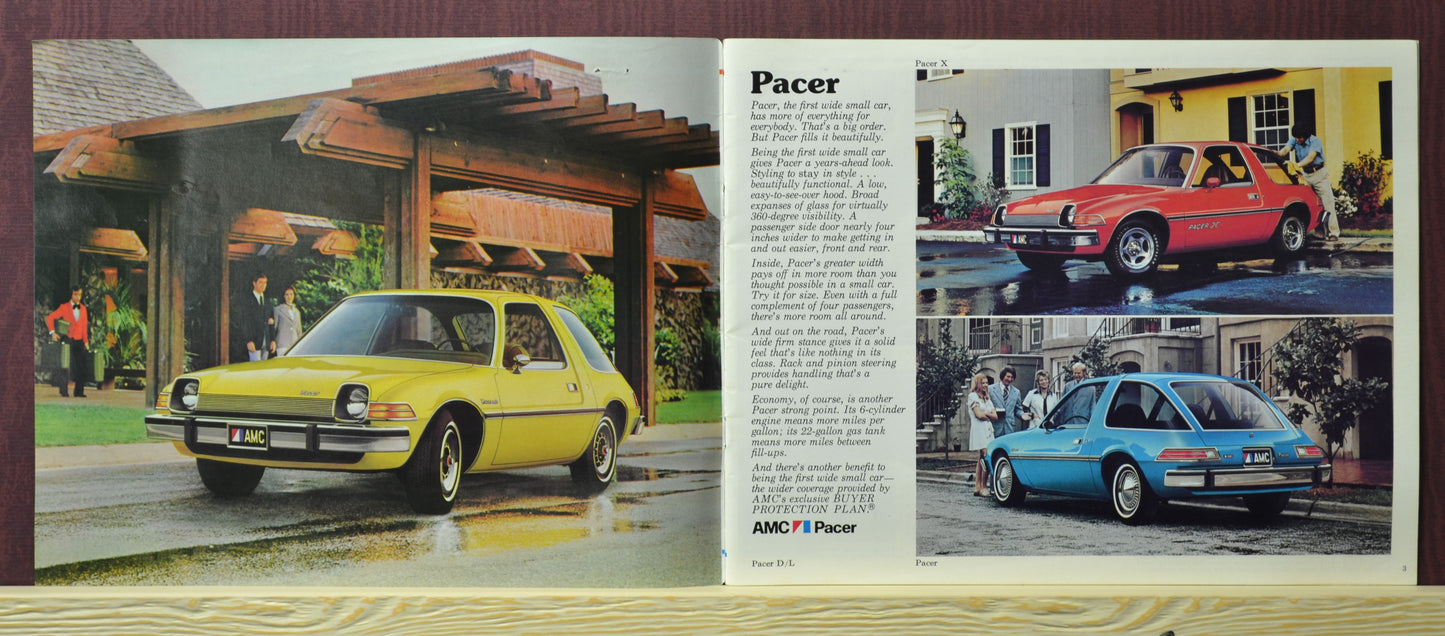 1976 AMC Passenger Cars Sales Ad Brochure – Classic Automotive Literature 2-3