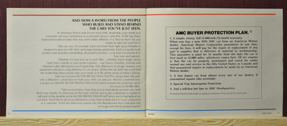 1976 AMC Passenger Cars Sales Ad Brochure – Classic Automotive Literature 34-35