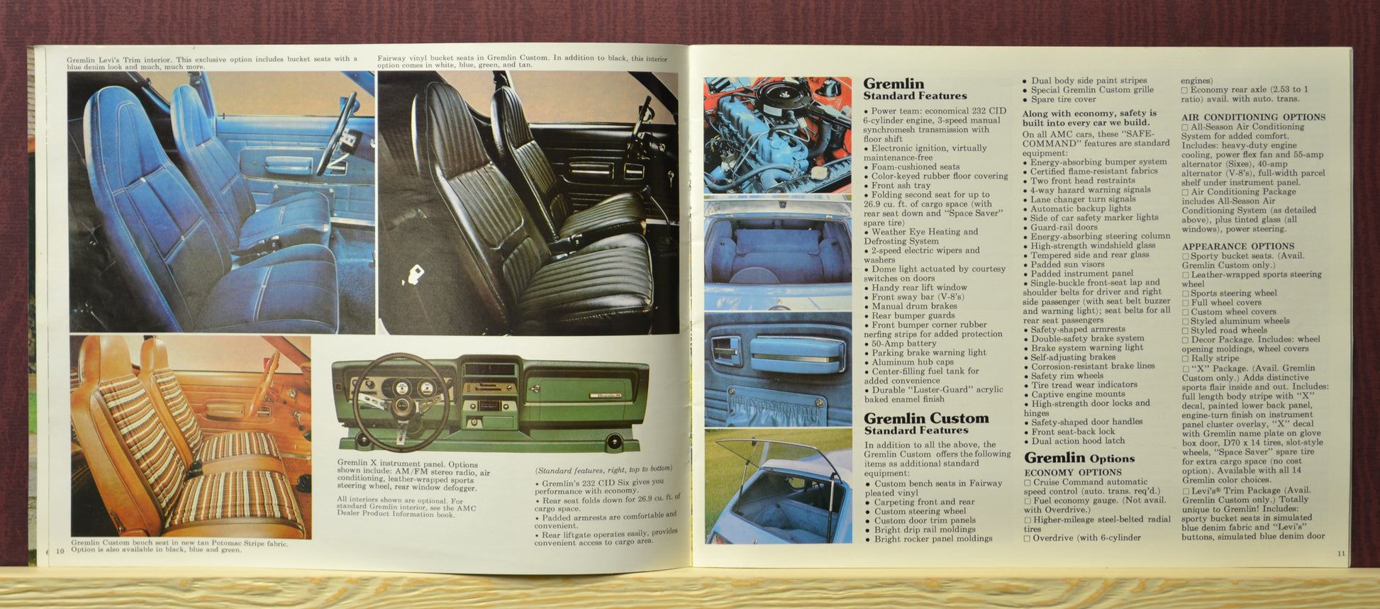 1976 AMC Passenger Cars Sales Ad Brochure – Classic Automotive Literature 10-11