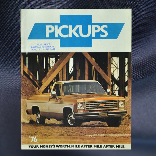 1976 Chevrolet Pickups Dealer Brochure - Fleetside, Stepside, & More