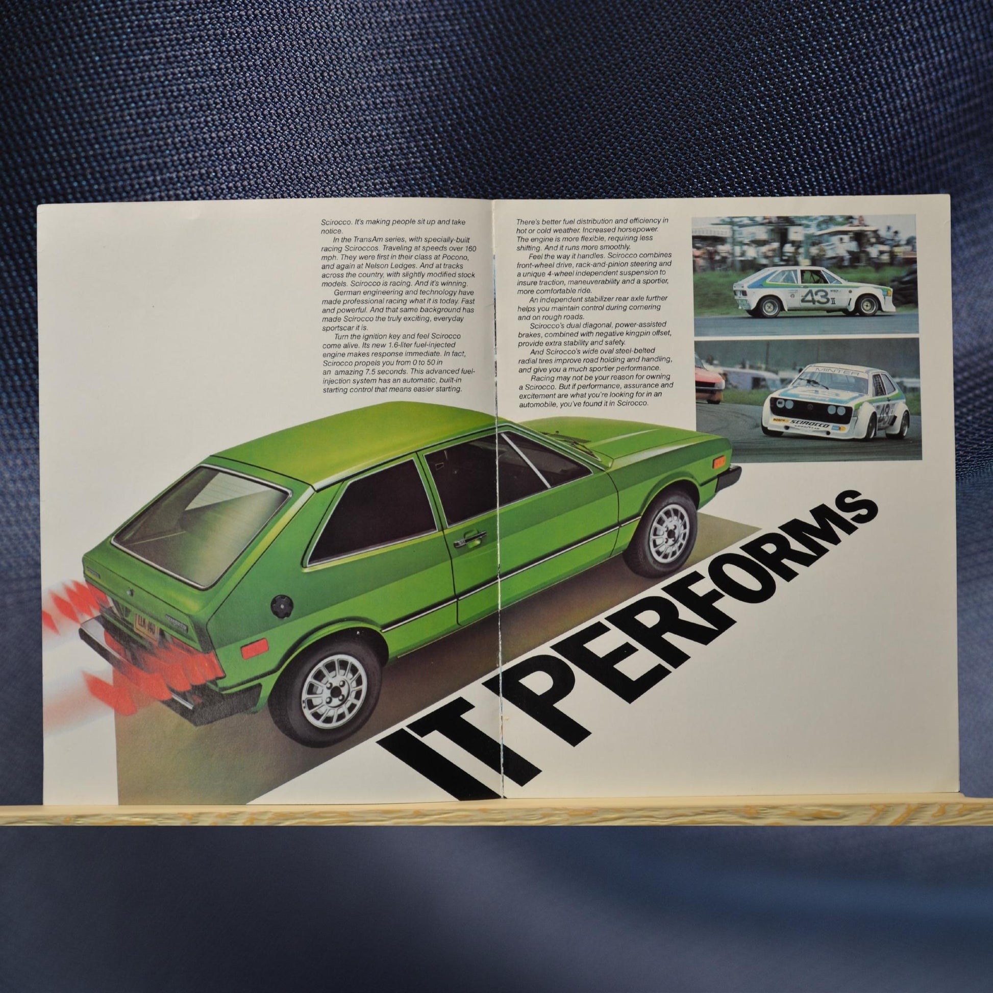 1977 Volkswagen Scirocco Sales Ad Brochure – Original VW Memorabilia 2-3