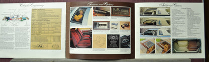 Brochure or catalog page with images and text on a 1977-chrysler-cordoba-interior and exterior.