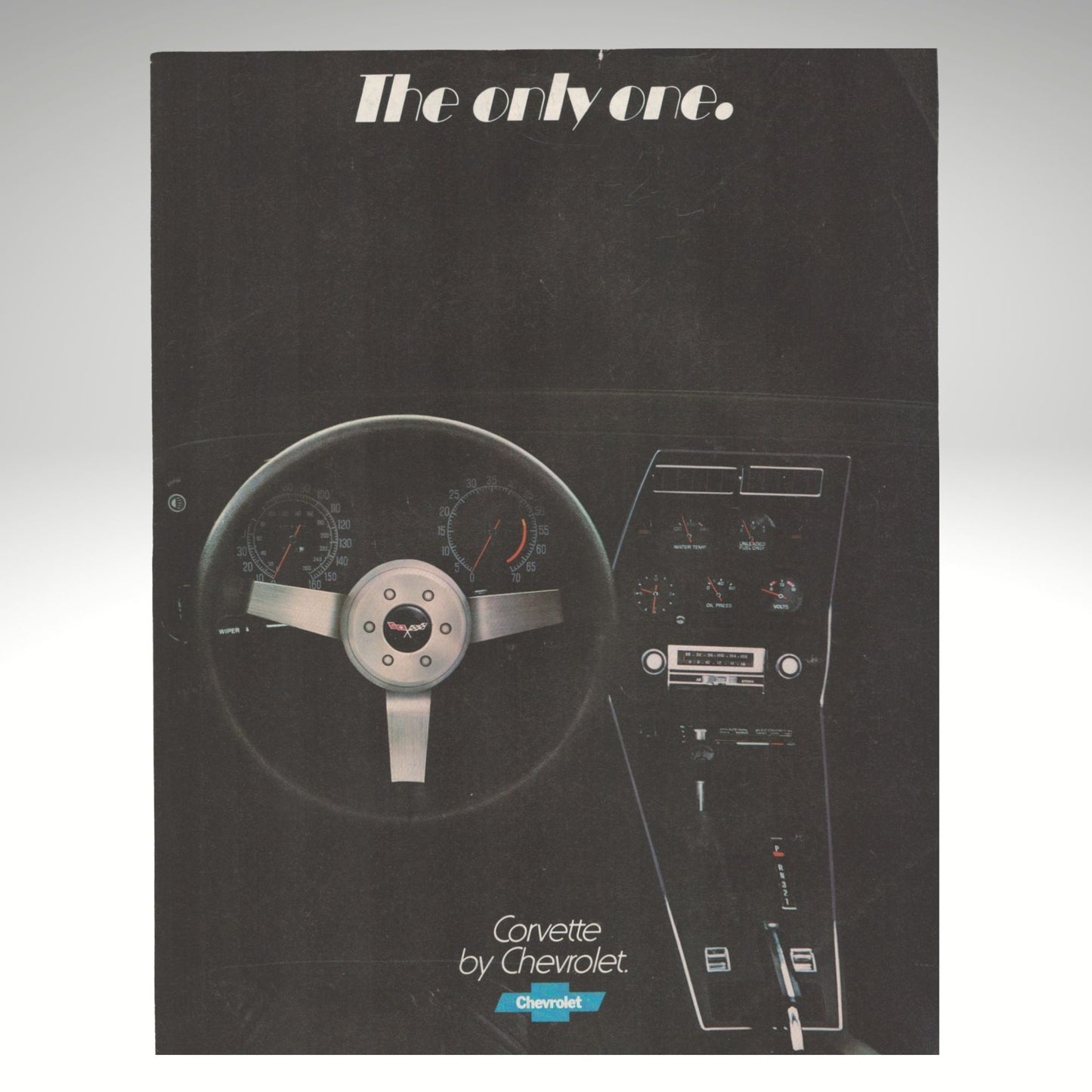 1977 Chevrolet Corvette original dealer sales flyer orange Corvette coupe six-panel foldout brochure