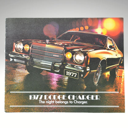 1977 Dodge Charger dealer sales brochure cover vintage Mopar muscle car