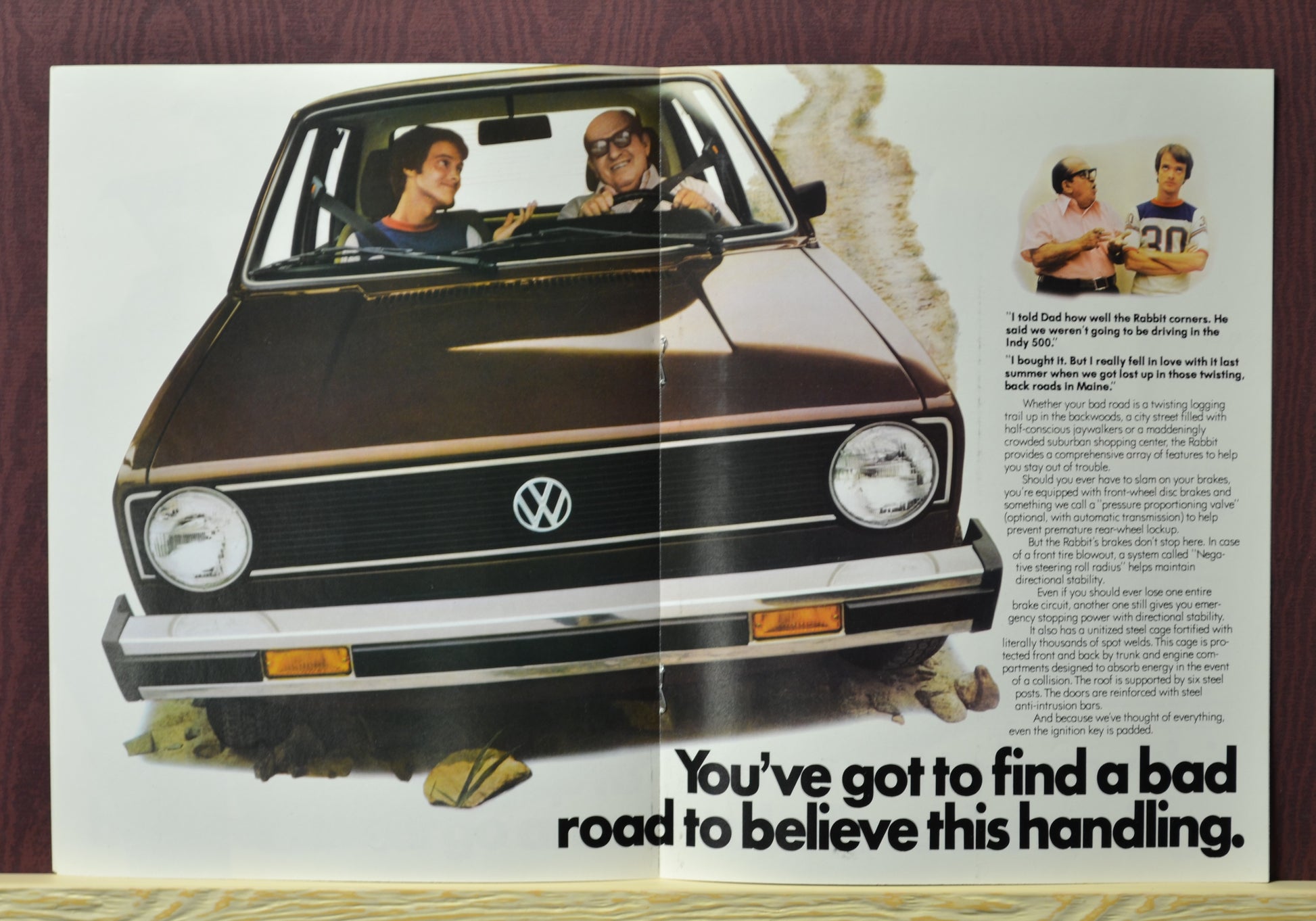 1977 Volkswagen Rabbit Dealer Brochure - Classic Automotive Literature, handling