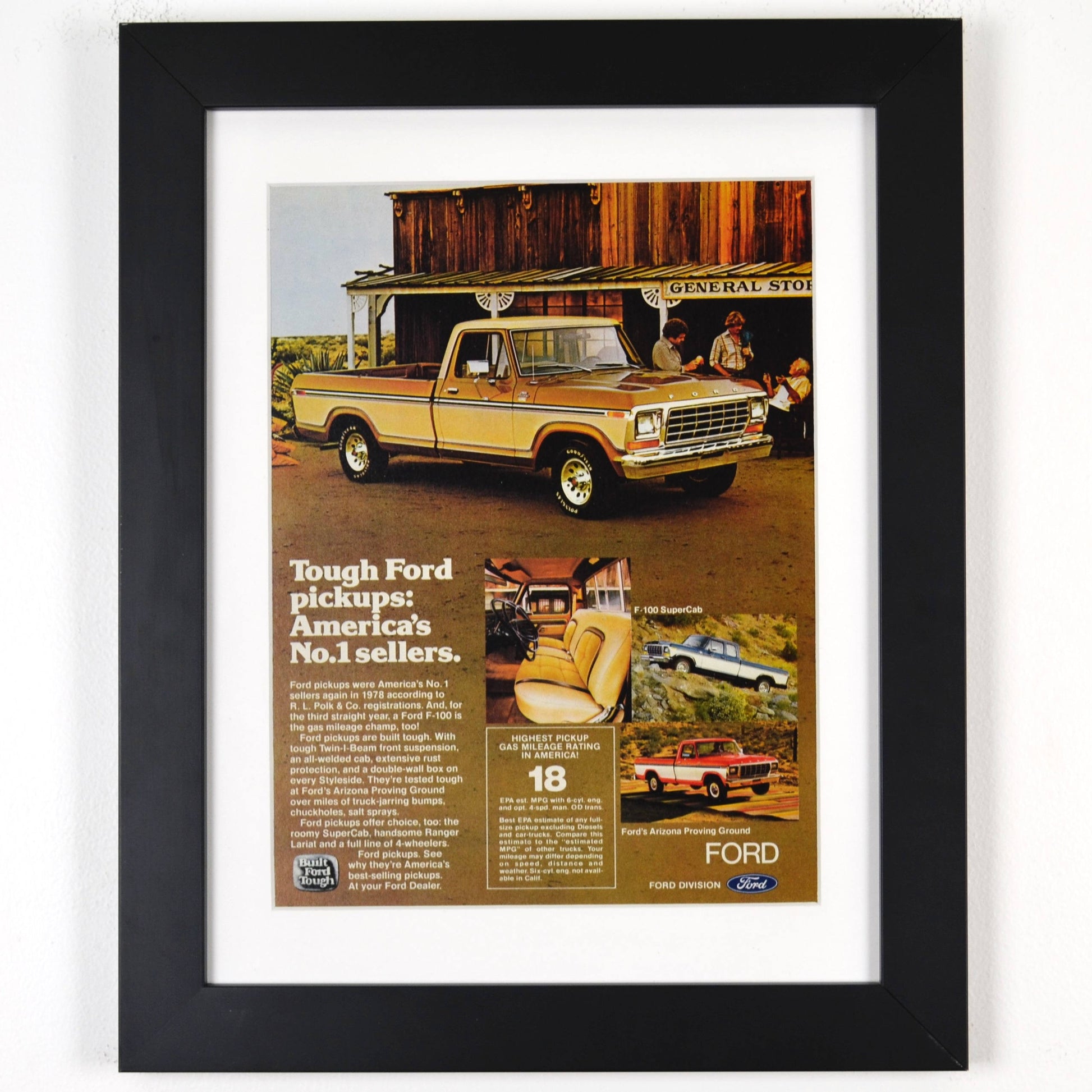 framed 1978 Ford F-100 Pickup Truck Ad