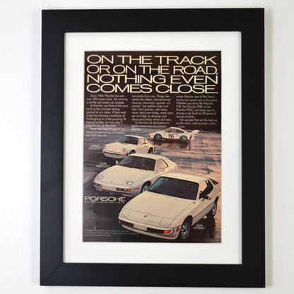 1978 Porsche Ad - Original Vintage Print, framed