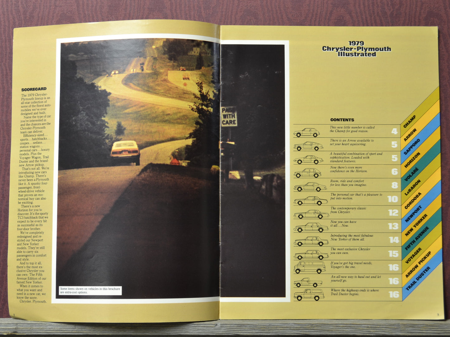 1979 chrysler plymouth illustrated brochure contents model lineup