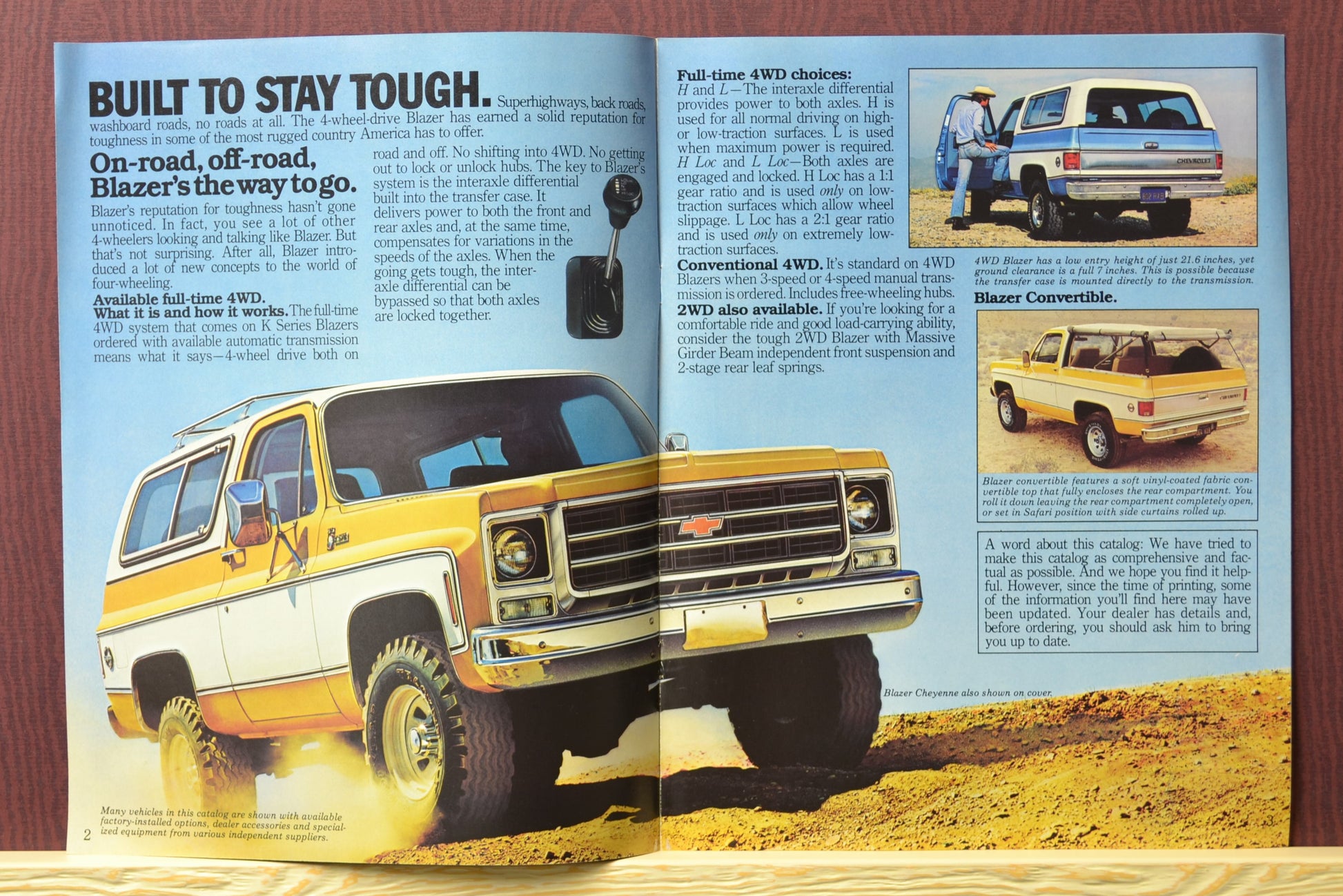 1979 Chevy Blazer Dealer Brochure Ad - Classic Squarebody History tough