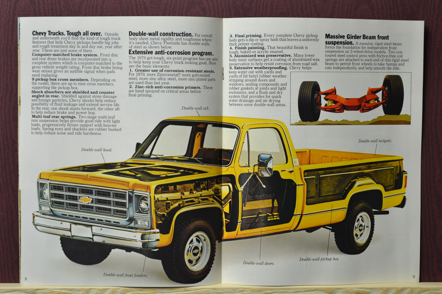 1979 Chevy Truck Dealer Brochure | Classic Square Body Collector Ad 8-9