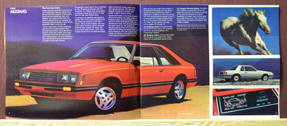 Red Mustang Foxbody Era Brochure Spread | John Barnes Collection