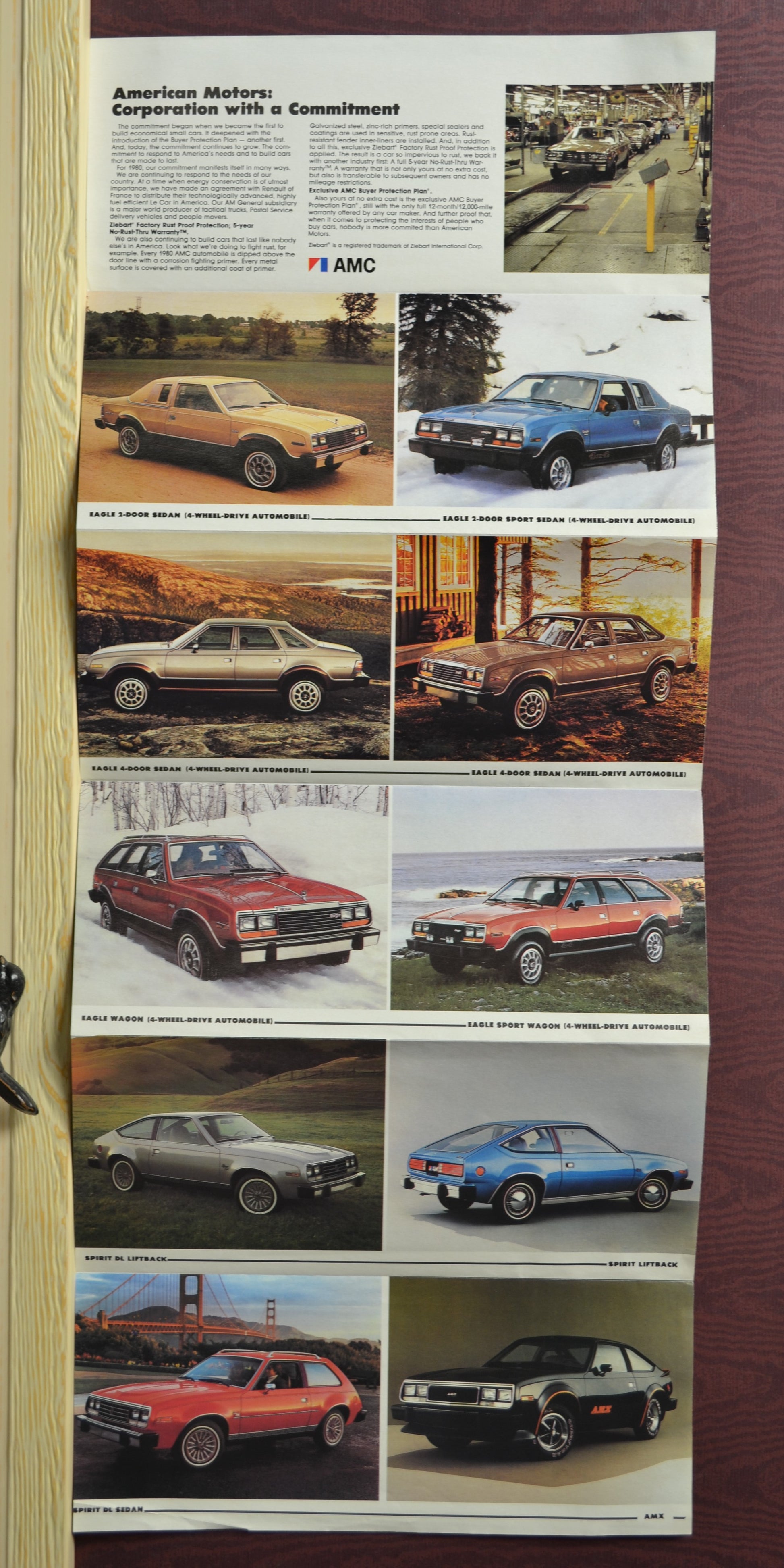 1980 amc dealer sales brochure, pamphlet, back