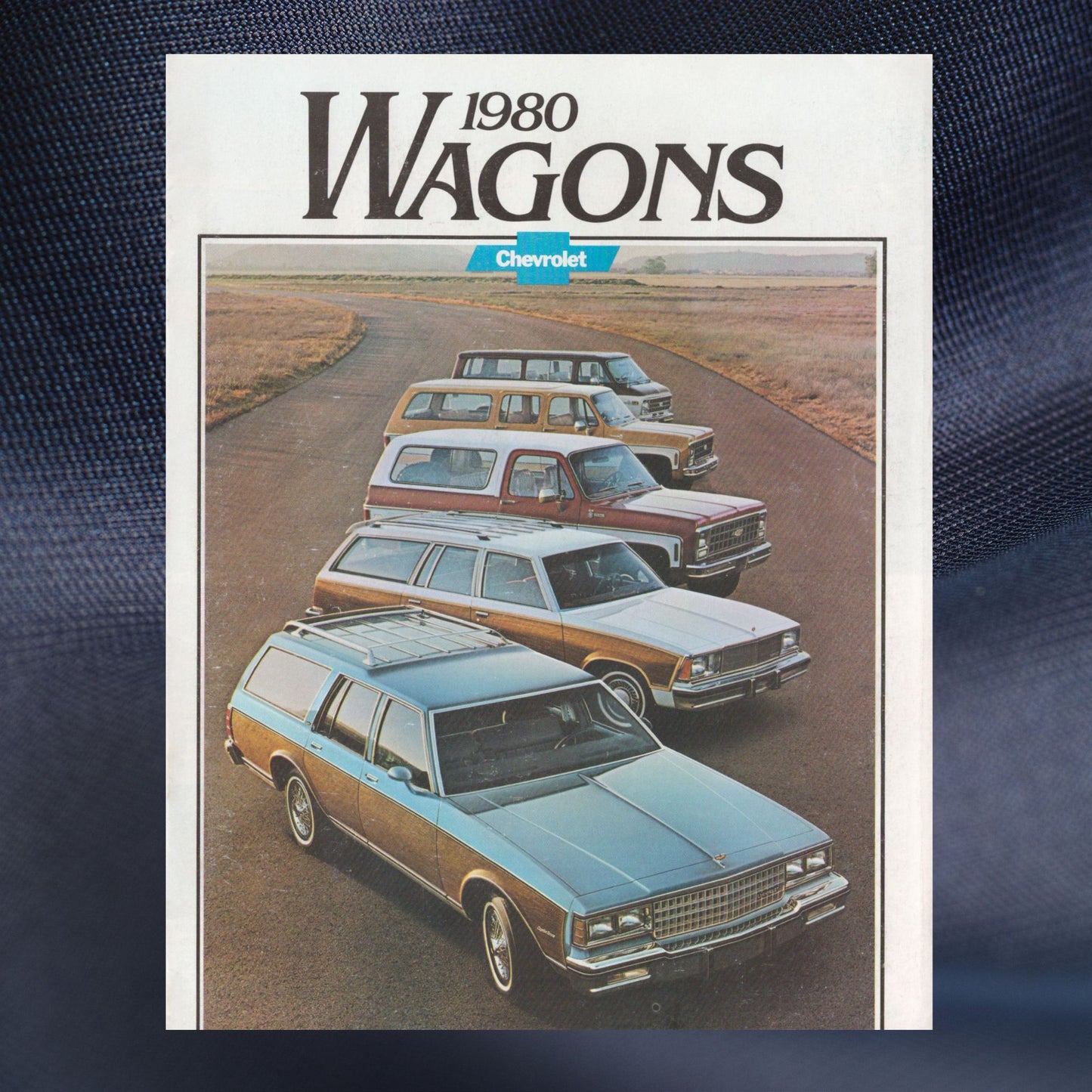 1980 Chevrolet Wagons original dealer brochure featuring Caprice Malibu Suburban and Blazer
