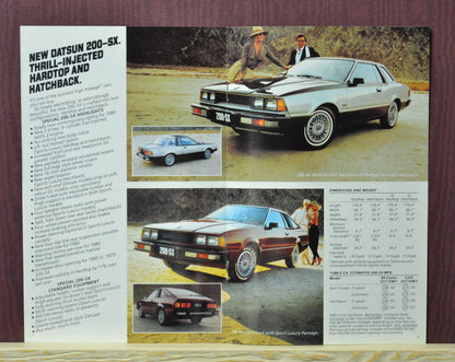 1980 Datsun Dealer Brochure – Complete Lineup Including Sedans, 280-ZX, and Pickups 7-8