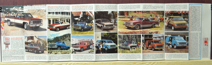 1980 gmc trucks foldout brochure dealer sales ad