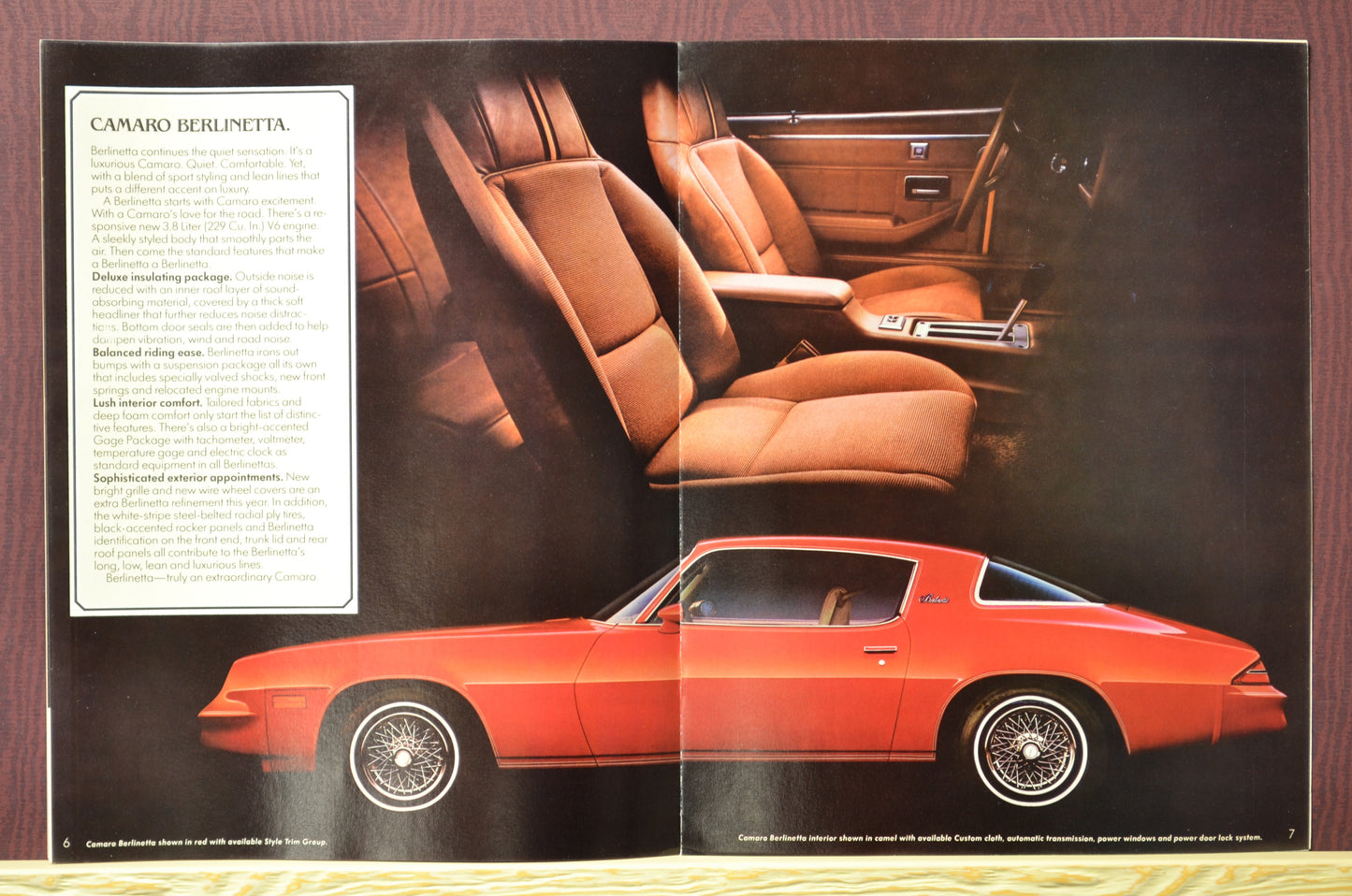 1980 Chevrolet Camaro dealer ad brochure, Berlinetta